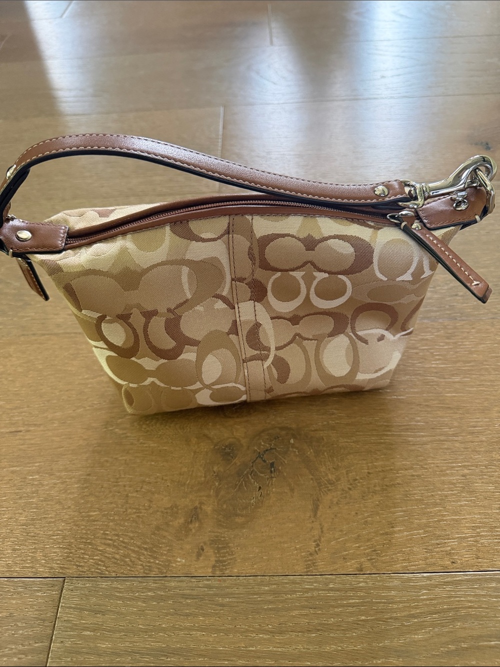 Coach Vintage Y2K Signature Brown Mini Bag Baguette - Picture 3 of 8